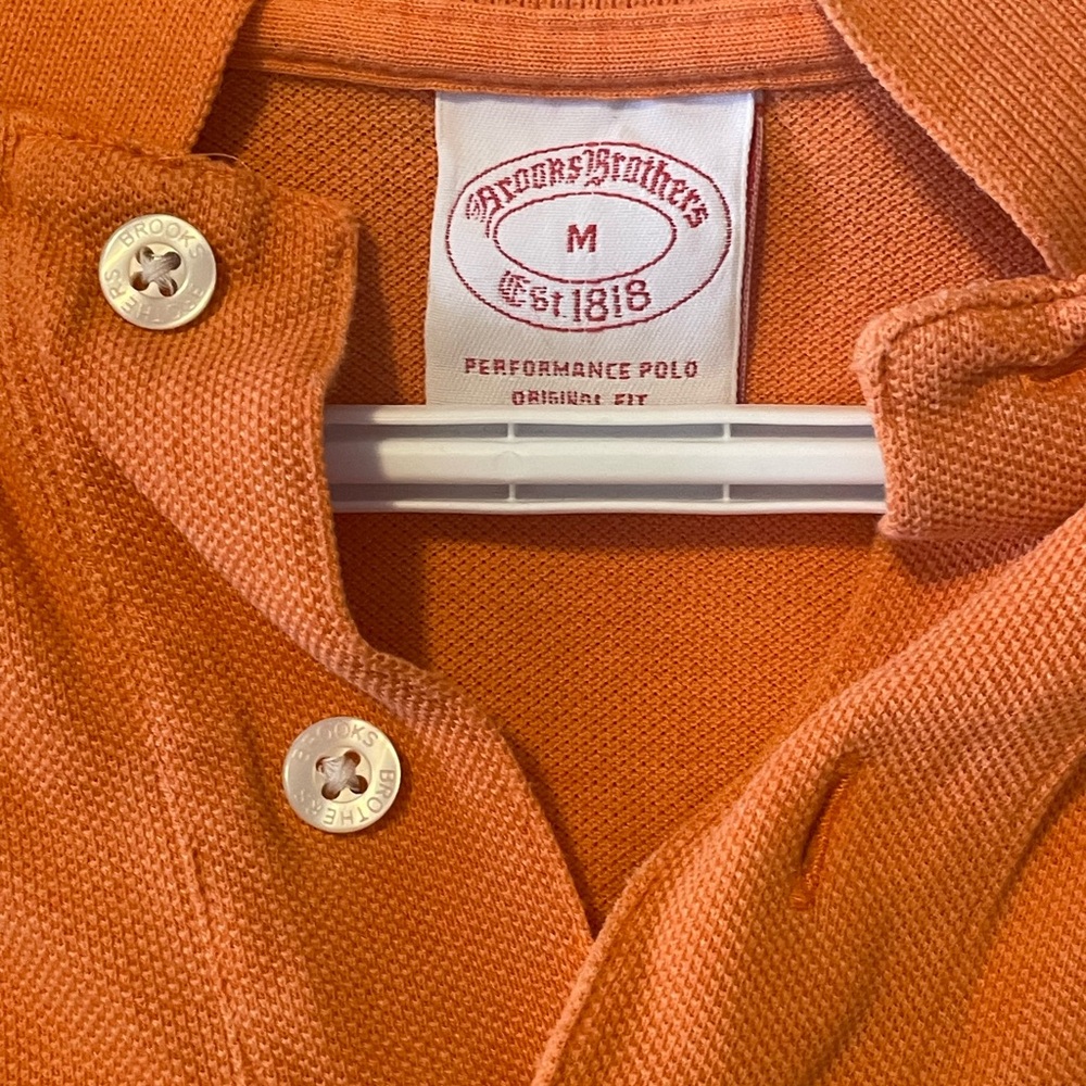 Brooks Brothers orange polo